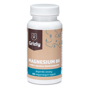 GRIZLY Magnesium B6 bisglycinát 60 tabliet